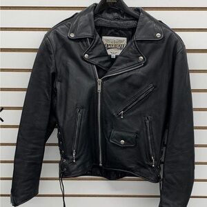 Black Leather Biker Jacket